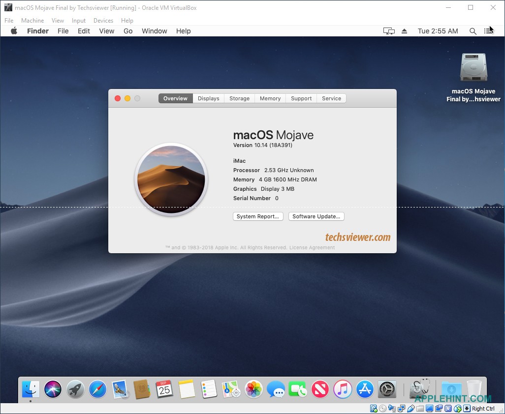 Virtualbox Mac Os Mojave Download